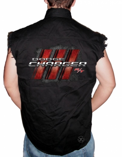 Dodge Charger R/T Sleeveless Denim Shirt