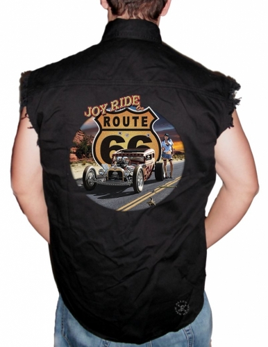 Route 66 Joy Ride Sleeveless Denim Shirt