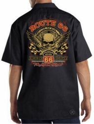 Route 66 Skull Work Shirt