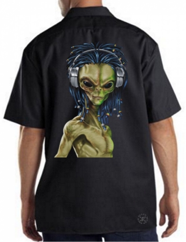 Rasta Alien Work Shirt