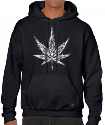 Marijuana Leaf Hoodie Sweat Shirt