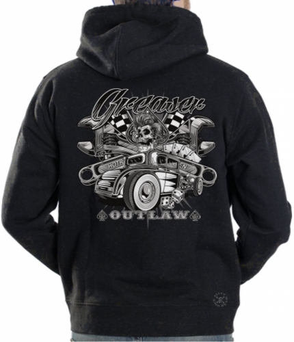 Greaser Outlaw Hot Rod Hoodie Sweat Shirt