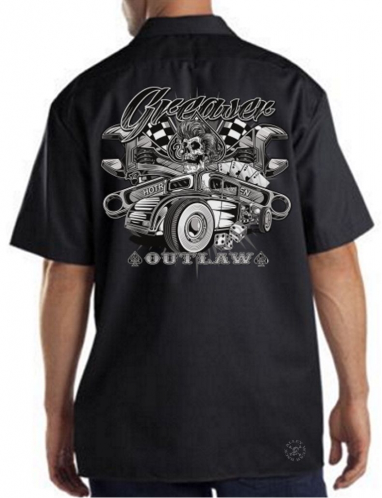 Greaser Outlaw Hot Rod Work Shirt | Back Alley Wear