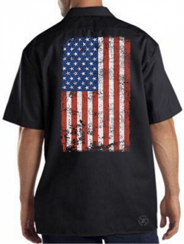 American Flag Work Shirt