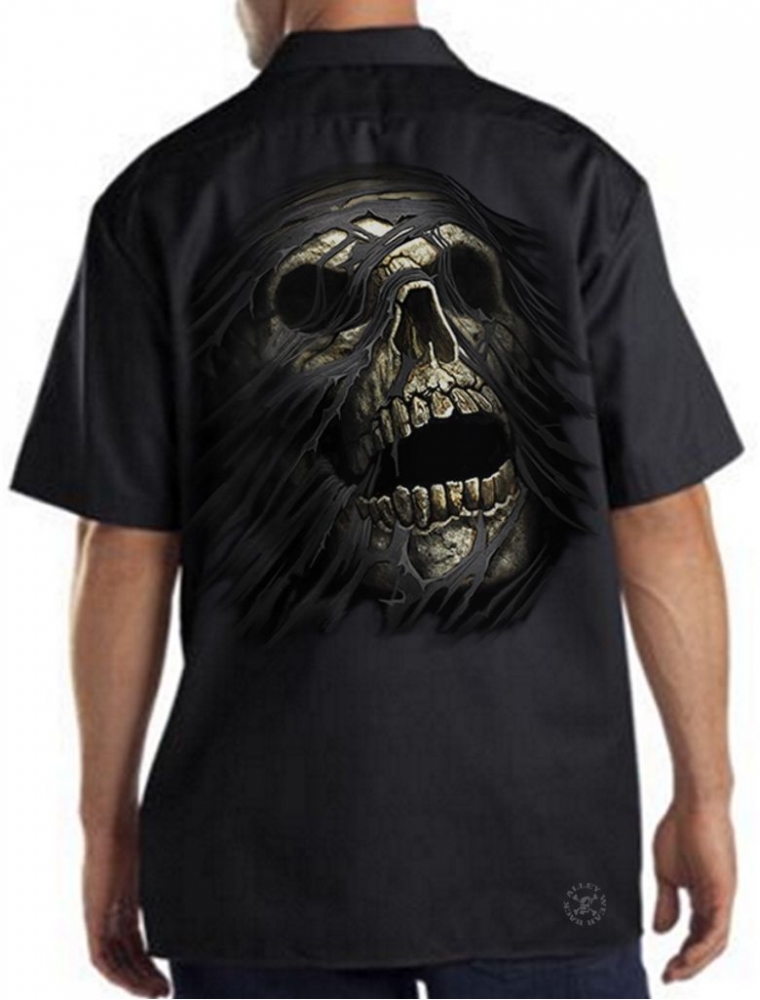 Skull Bobber Work Shirt