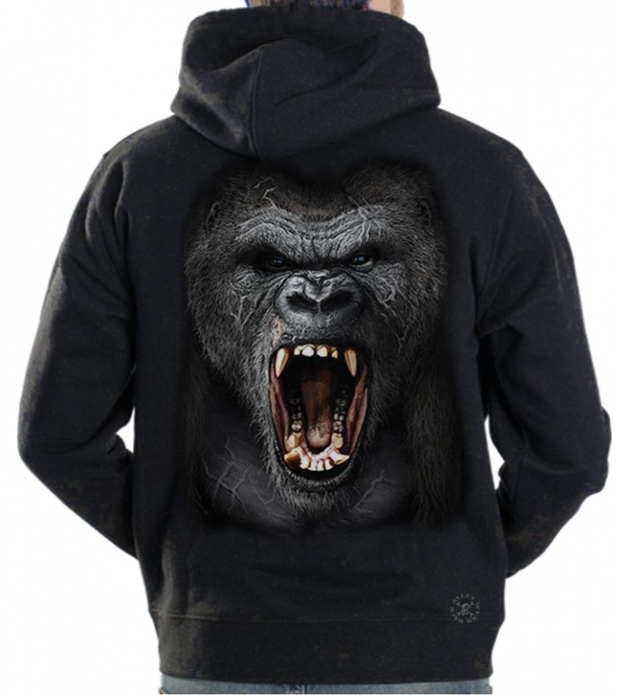 Gorilla Roar Hoodie Sweat Shirt | Back Alley Wear