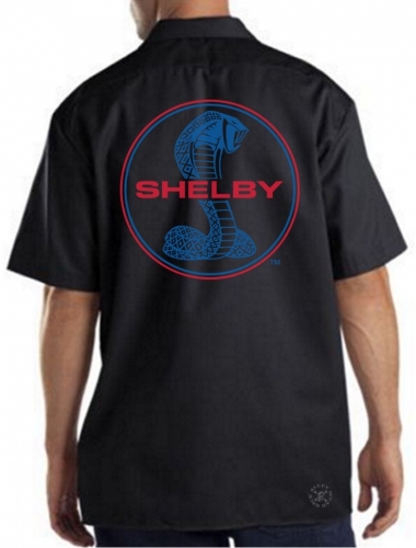 Shelby Blue & Red Work Shirt