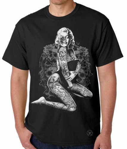 Marilyn Skull Pose T-Shirt