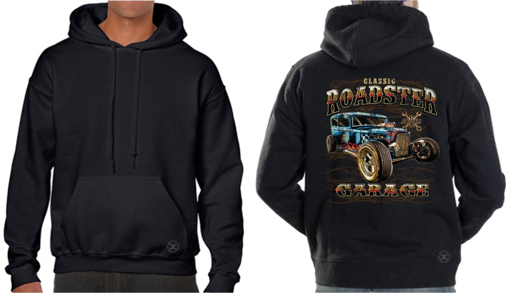Classic Roadster Garage Hoodie Sweat Shirt | Back Alley Wear