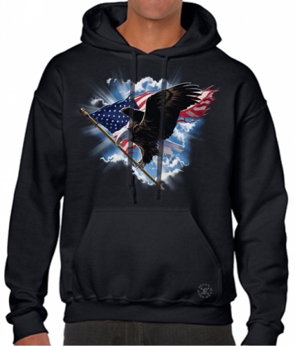 Patriotic American Eagle Hoodie Sweat Shirt