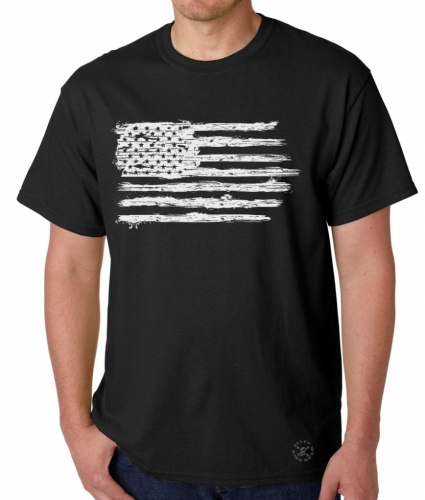 American Flag Distressed T-Shirt