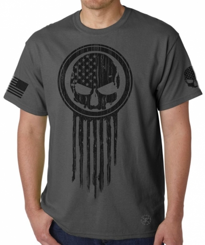 American Warrior Skull T-Shirt