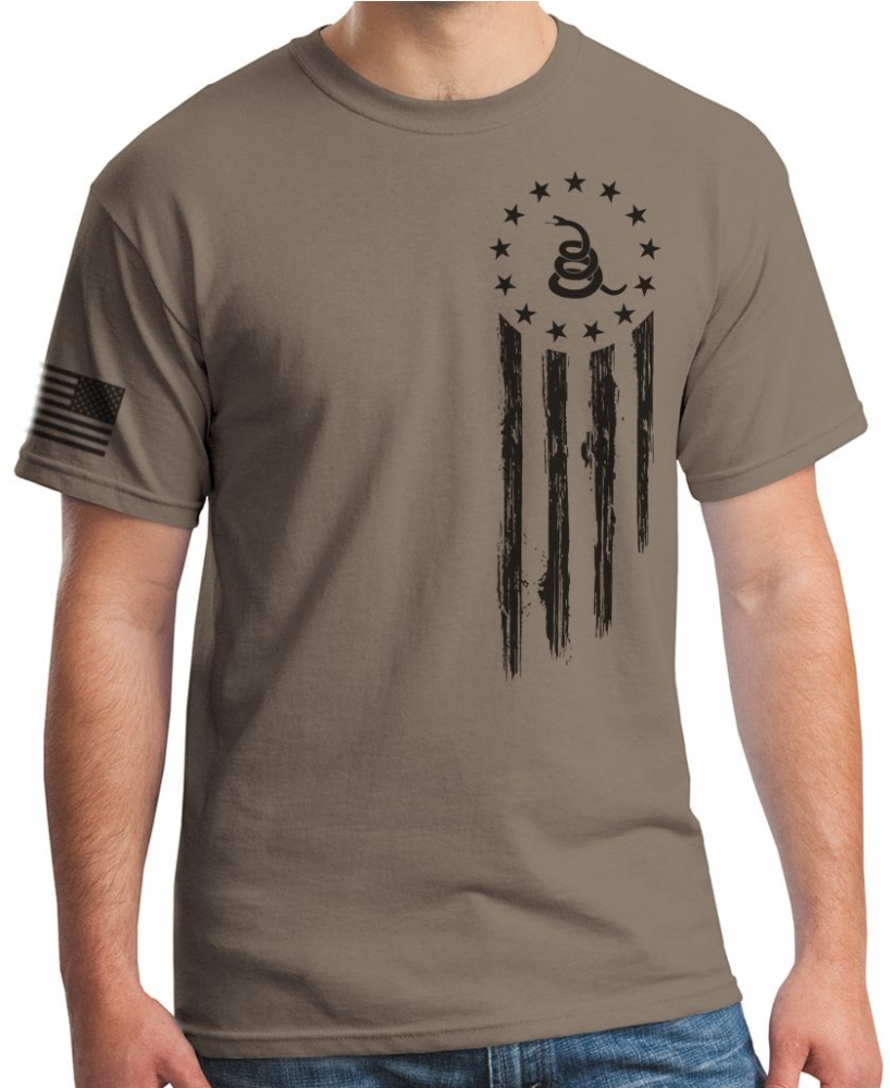 American Flag Don't Tread on Me T-Shirt | Back Alley Wear