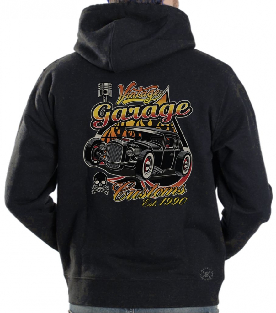 Vintage Garage Hoodie Sweat Shirt | Back Alley Wear