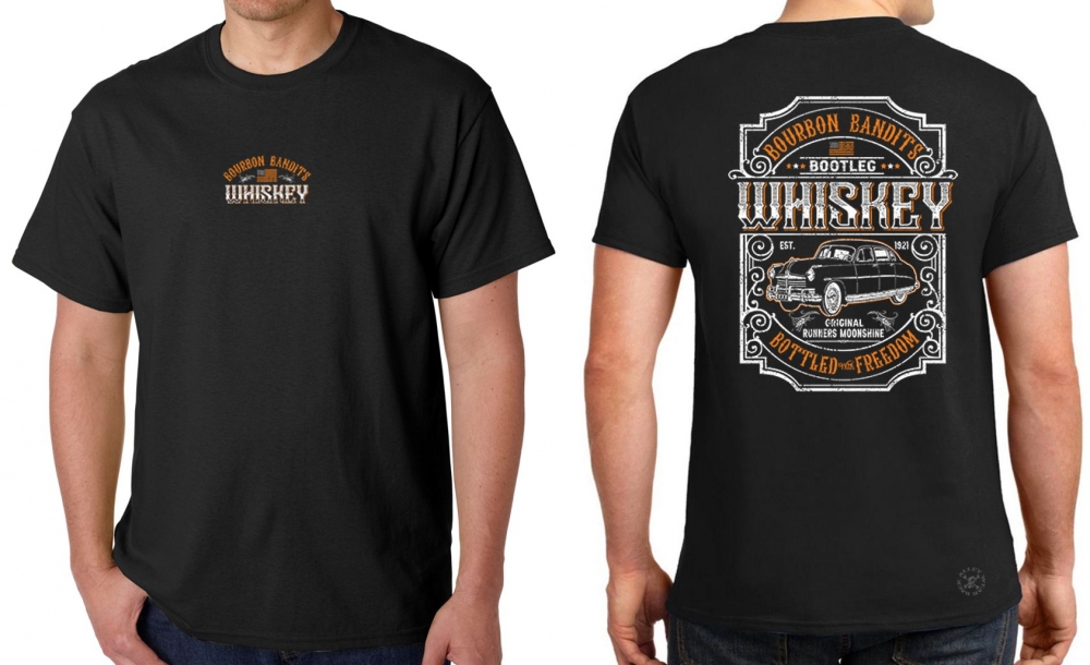 Bourbon Bandits Bootleg Whiskey T-Shirt | Back Alley Wear