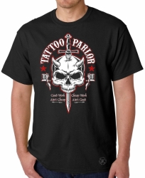 Tattoo Parlor Skull T-Shirt