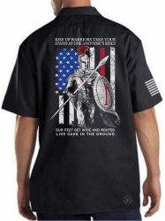 Rise Up Spartan Warriors Work Shirt