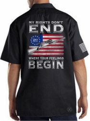 My Rights Don't End Where Your Feelings Begin Work Shirt