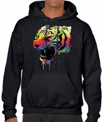 Neon Tiger Hoodie Sweat Shirt