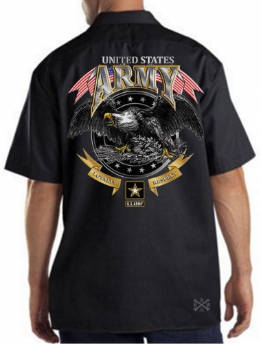 US Army Loyalty Respect Work Shirt