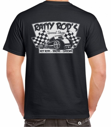 Shirt Ratty Rod's Speed Shop Rockabilly Custom Vintage US Car V8 Ratty Rod 
