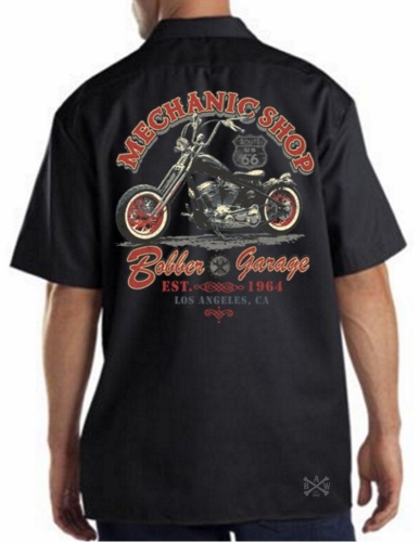 Mechanic Shop Bobber Garage Work Shirt