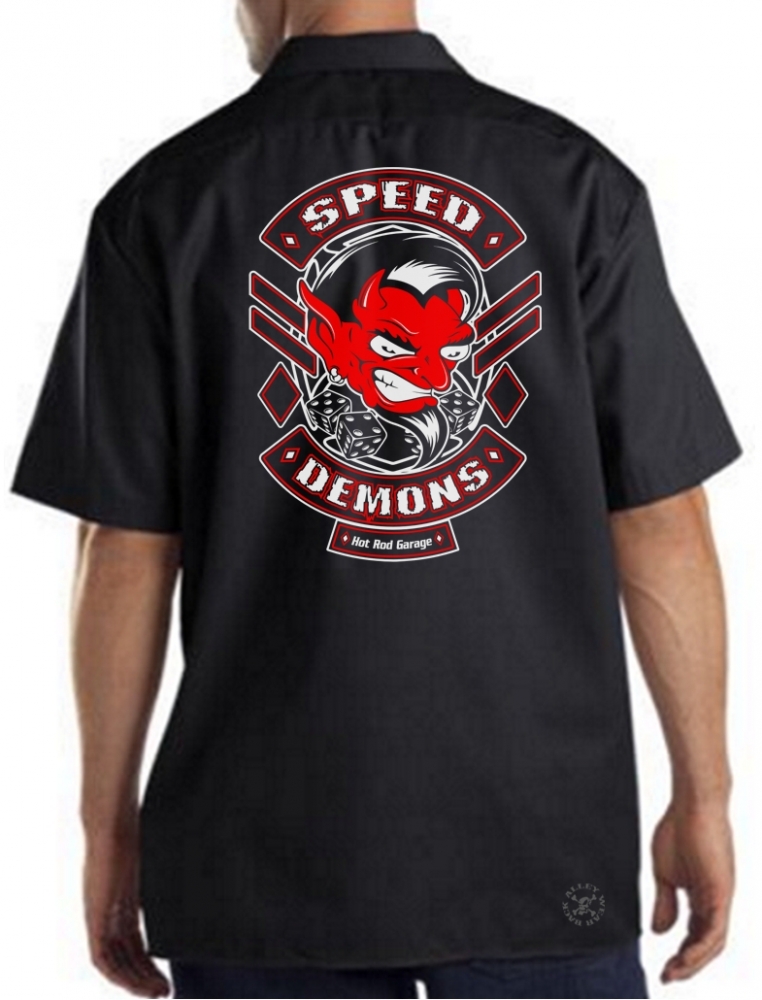 Tee Hunt Speed Demons Hot Rod Shop Muscle Shirt Cigar American Classic Racing Sleeveless