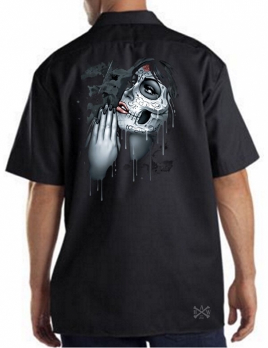 Day of the Dead Pray Work Shirt