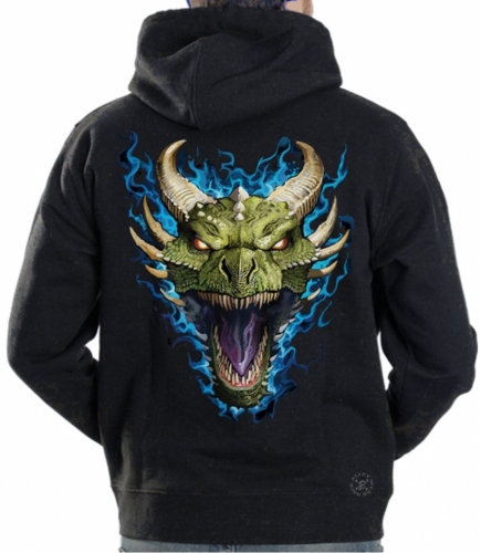 Green Dragon Hoodie Sweat Shirt