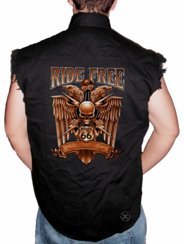 Ride Free Sleeveless Denim Shirt