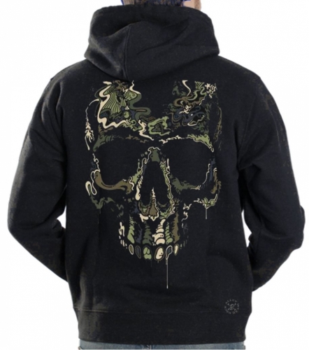 Special Ops Camo Skull Hoodie Sweat Shirt