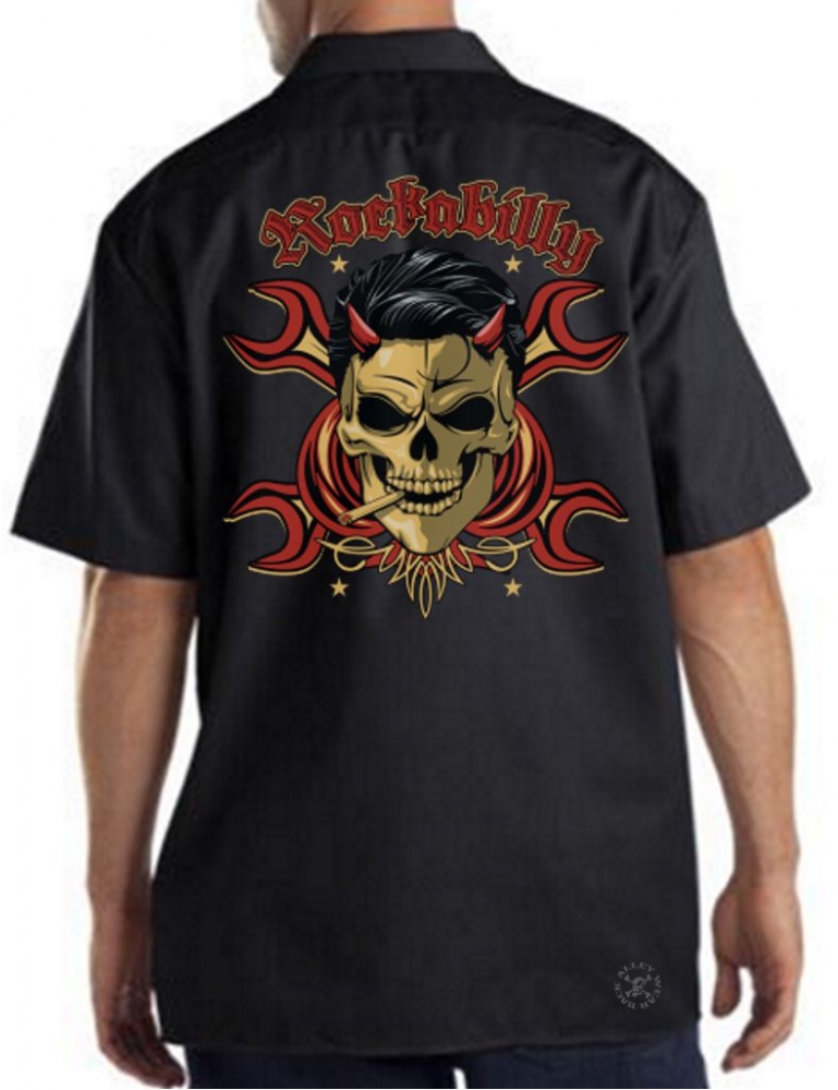 Rockabilly Devil Work Shirt | Back Alley Wear