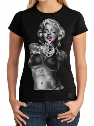 Marilyn Live Fast Ladies T-Shirt