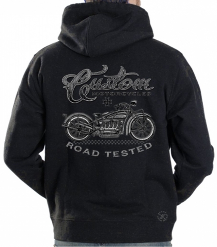 Custom Motorcycles Road Tested Hoodie Sweat Shirt