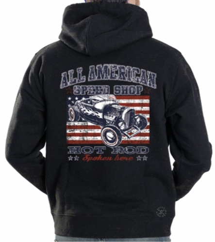All American Speed Shop Hoodie Sweat Shirt