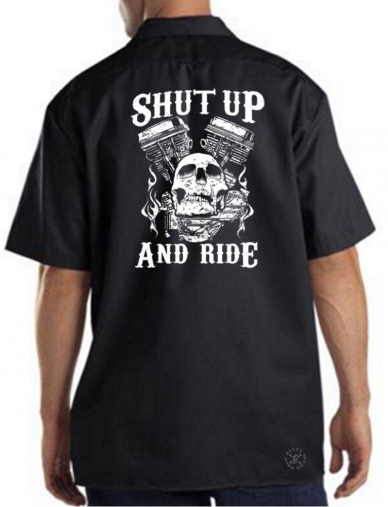 Shut Up & Ride Work Shirt | Back Alley Wear