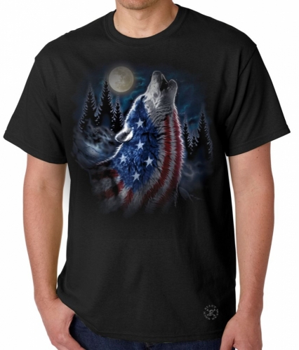 Howling Wolf Americana T-Shirt